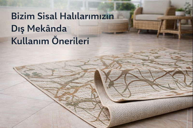 Bizim Sisal Halılarımızın Dış Mekanlarda Kullanım Önerileri