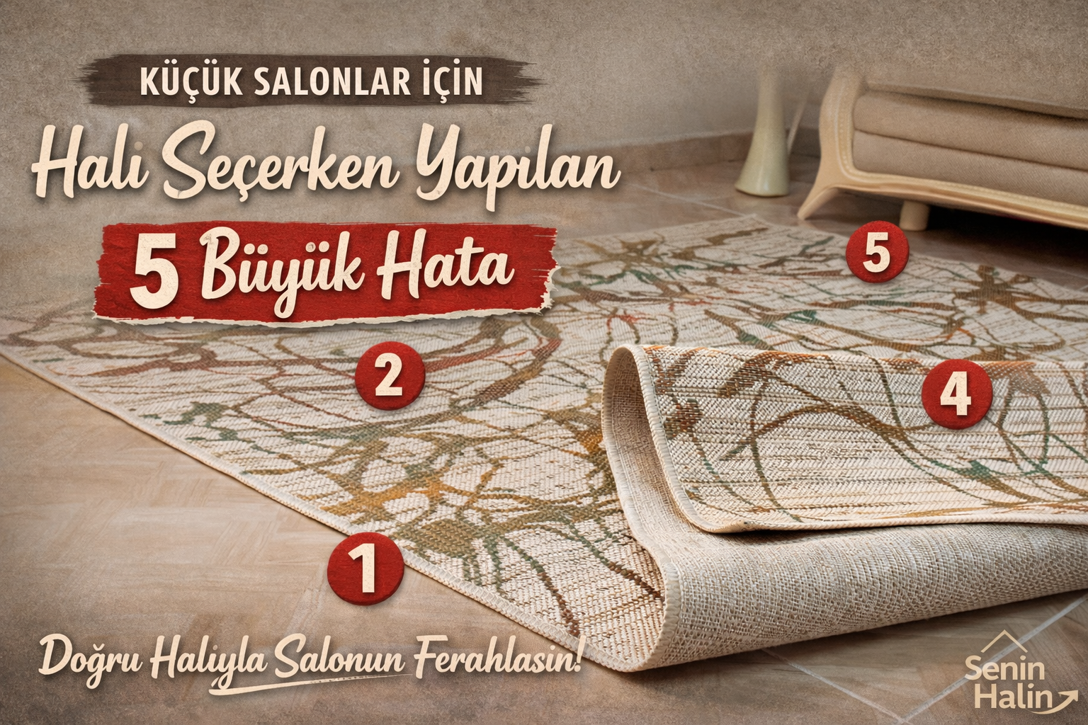 Küçük Salonlar İçin Halı Seçerken Yapılan 5 Büyük Hata 