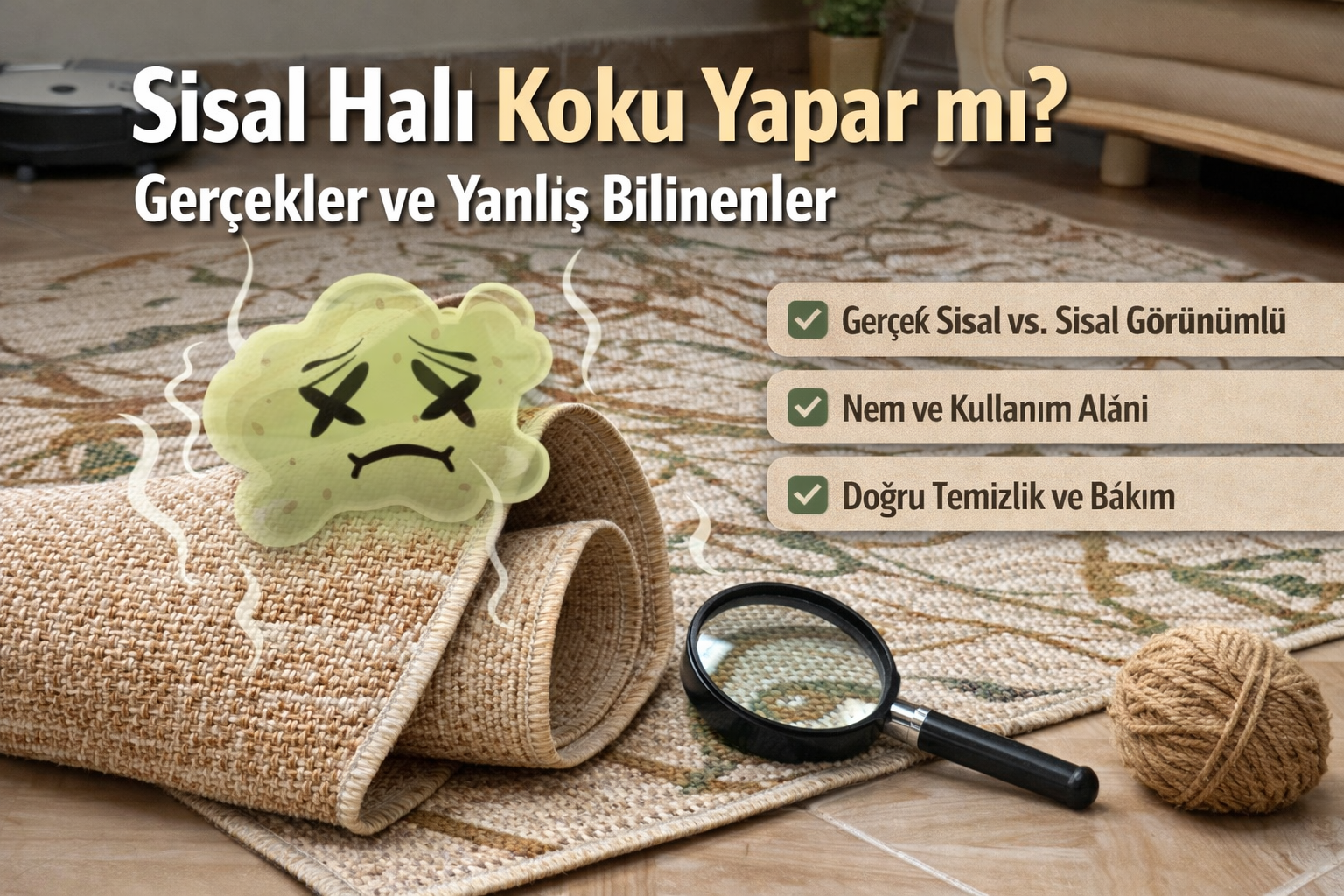 Robot Süpürge Sisal Halıda Takılırmı?